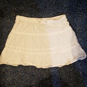 Swim coverup white skirt M